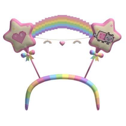 cute nyan cat add on for diwali sparkler headband