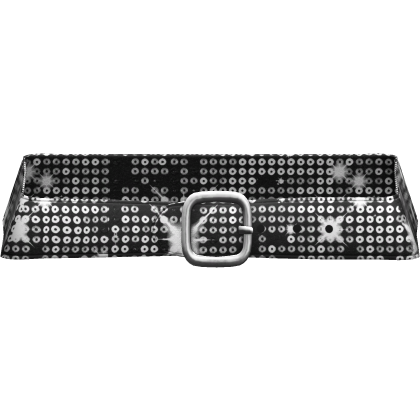 Luxury 2000s Y2K Disco Gyaru Glitter Belt Black