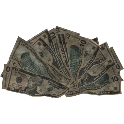 Ten Dollar Bills Money Spread