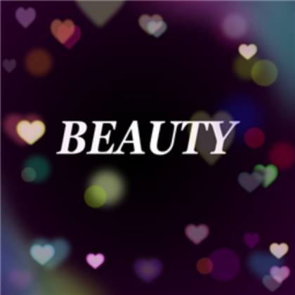 Beauty w/ Hearts Around It Roblox decal