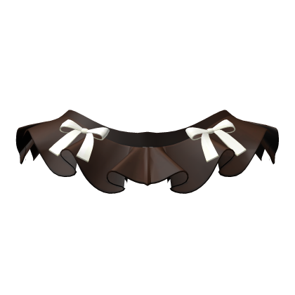 Doll Mini Skirt with Ribbons - Dark Brown Academia Roblox item