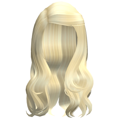 Butter Yellow Wavy Chic Side Part Hair