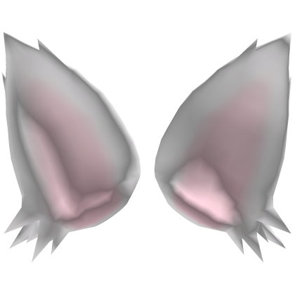 💗Kawaii Fluffy Fox Cat White Long Ears Roblox item