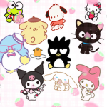 Hello kitty and her lovely friends
