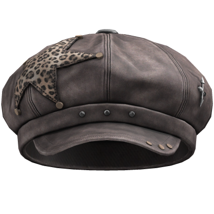Star Leopard Beret (Dark Brown) Roblox item