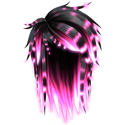 [EMISSIVE] Glowing Pink Emo Scene Hair