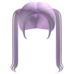 ꒰ FREE UGC ♡ ꒱ kawaii light purple pigtails
