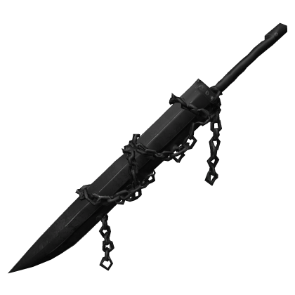 Black Horror Great Sword with Chains