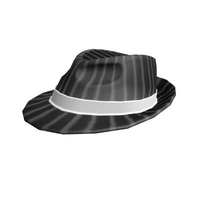White Pinstripe Fedora  Roblox item