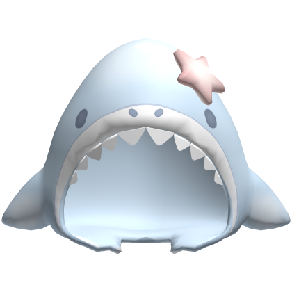 cute blue shark hood