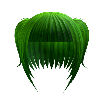 Short gothic pigtail bob green