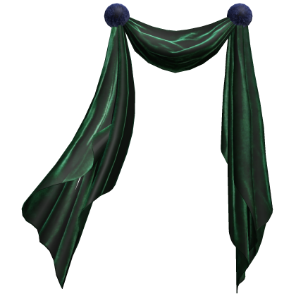 Emerald Draped Scarf