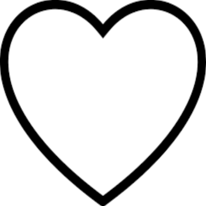 black and white heart <3 Roblox decal