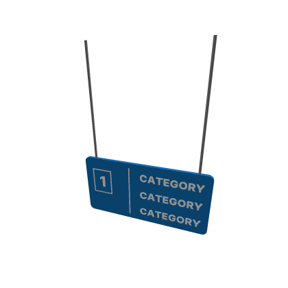 Aisle Sign (READ DESCRIPTION)