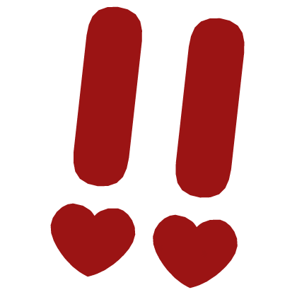 ♡ Cute Glowing Surprised Anime Sticker Dark Red Roblox item