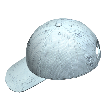 Y2k Streetwear Backwards Cross Cap Sky Blue