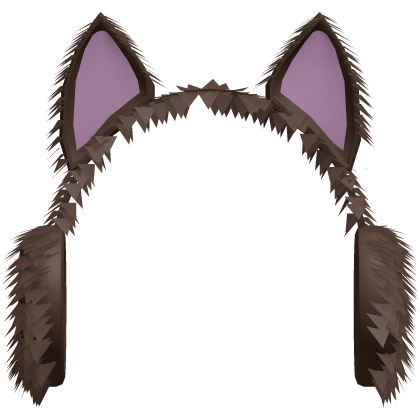 Fluffy Earmuffs with Cat Ears (Brown)