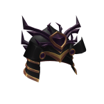 Black & Purple Crystal Samurai Helmet