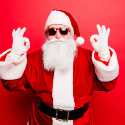 Cart Ride Into Santa