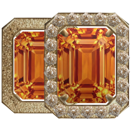 Luxurious Pendant Flame Earrings