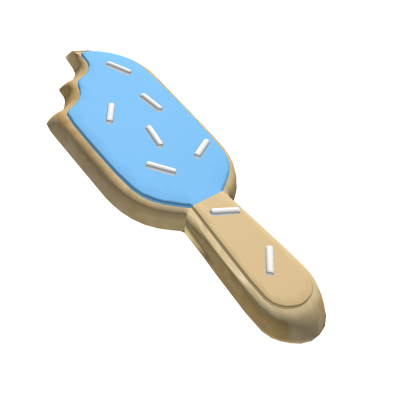 Blue Ice Cream Sugar Cookie With Sprinkles thumbnail