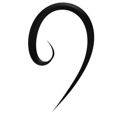 Black Anime Swirl Curly Cowlick Roblox item