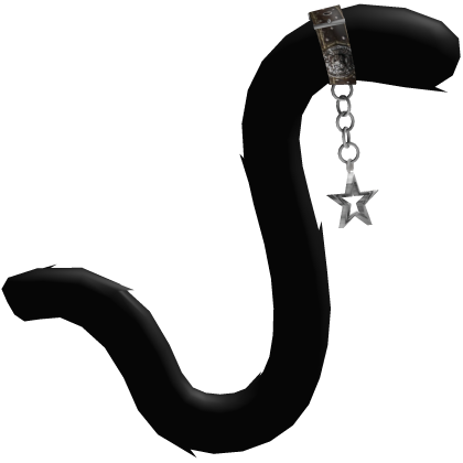 Black Cat Tail with Star