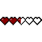 [🎁 FREE UGC]Pixel Heart HP Mid(50%)