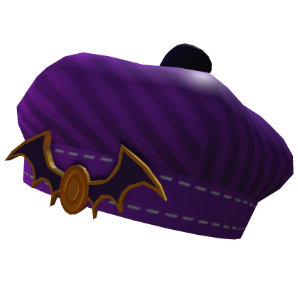 Halloween Pumpkin Top Beret Hat (Purple)