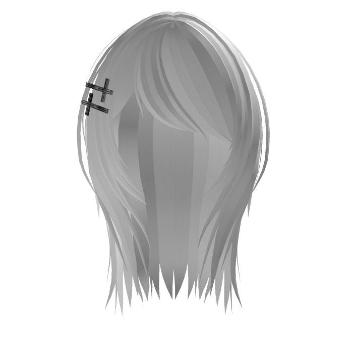 Edgy Scene Hair - White