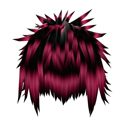 Shaggy Spiky Emo Blacn & Pink Hair Roblox item