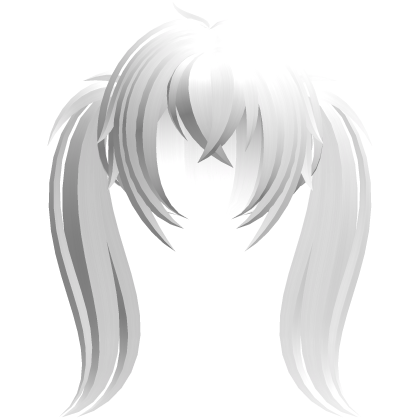 fluffy moe long ponytails white