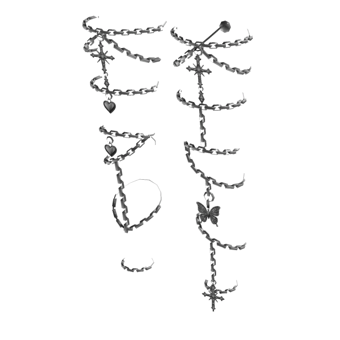 Leg Jewelry Chain Anklets & Charms - Silver