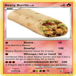 Freshly made burrito