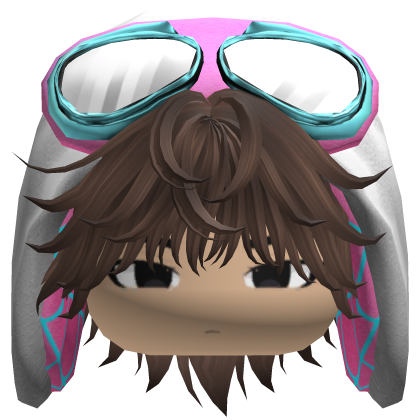 Spider Gwen Hood Boy Messy Brown Hair w/ Face Roblox item