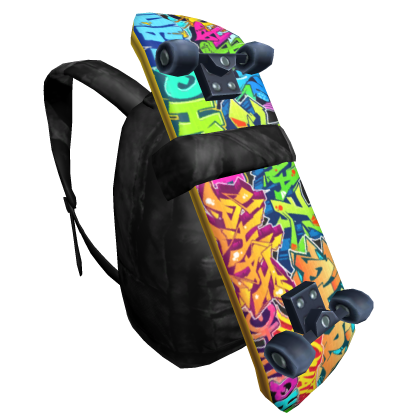 ✅🔴Backpack Skateboard🔴 Streetwear Graffiti Urban thumbnail