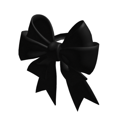 Black Ribbon Bow (for Korblox)