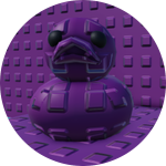 Purple Brick Duck