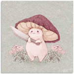 The growing mushrooms