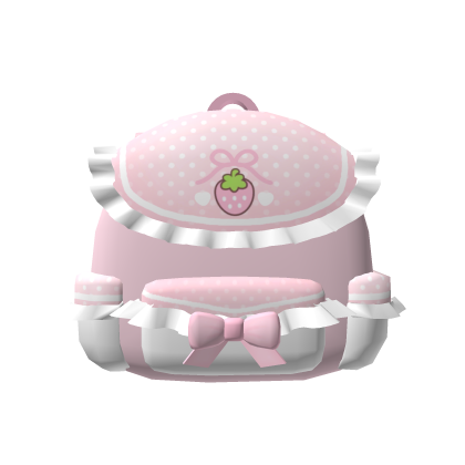 Cute pink strawberry backpack