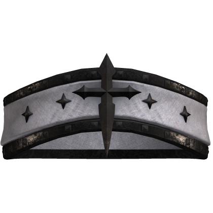 Grunge Gothic White blindfold with cross Y2K Roblox item