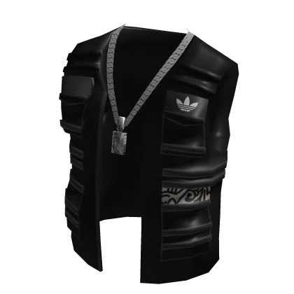adidas Open Gilet with Chain Black Roblox Item Rolimon s