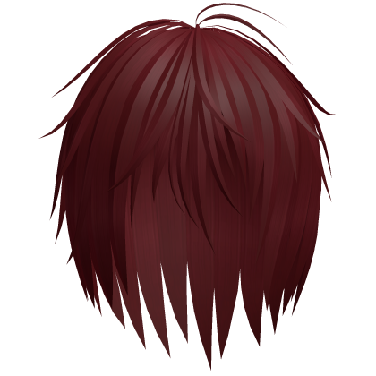 Emo Messy Razor Cut Layered Hair (Red)