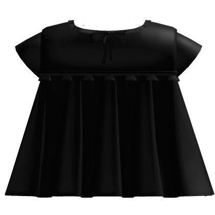 ♡ : cute black flowy ruffled dress Roblox item