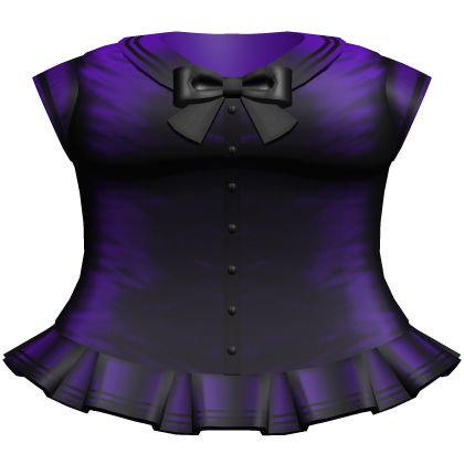 Kawaii Anime School Sailor Dress (Dark Purple)