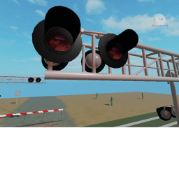 Railroad crossings in desert