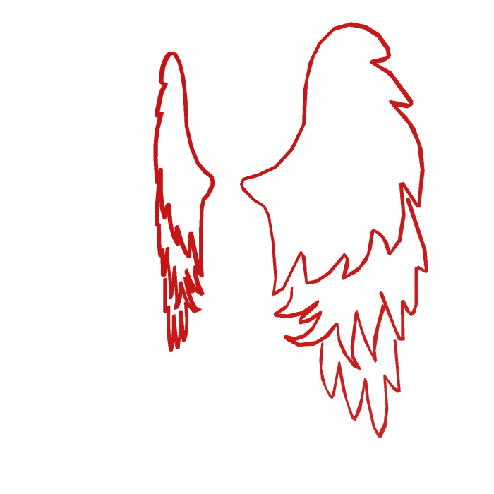 Red Glowing Wings 