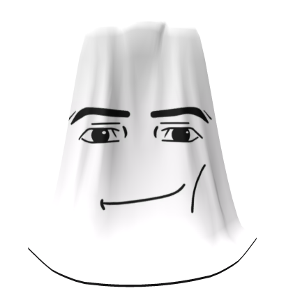 Man Face Roblox White Cape 🥰 Roblox item
