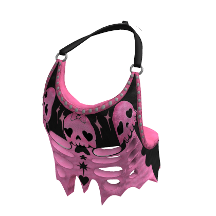  Pink Skull Corset