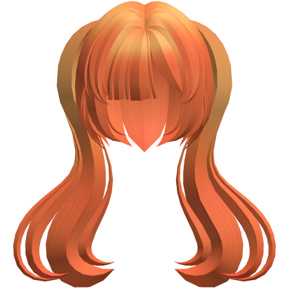 moe thick long fluffy ponytails orange
